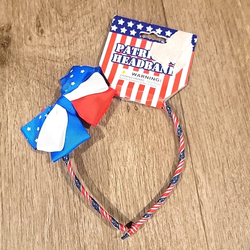 (J52) Patronic Headband Toddler with bow